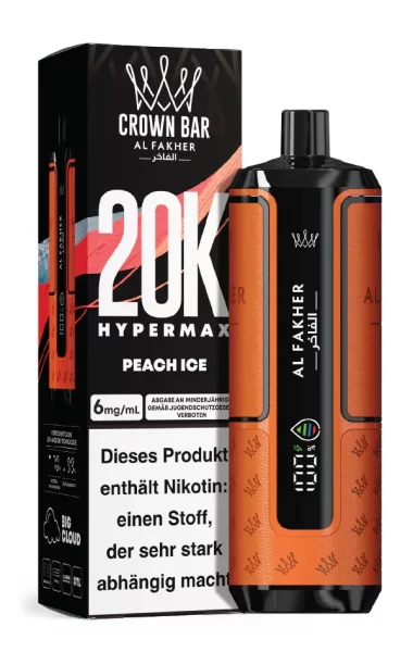 Al-Fakher - Hypermax - 20K Züge - Peach Ice