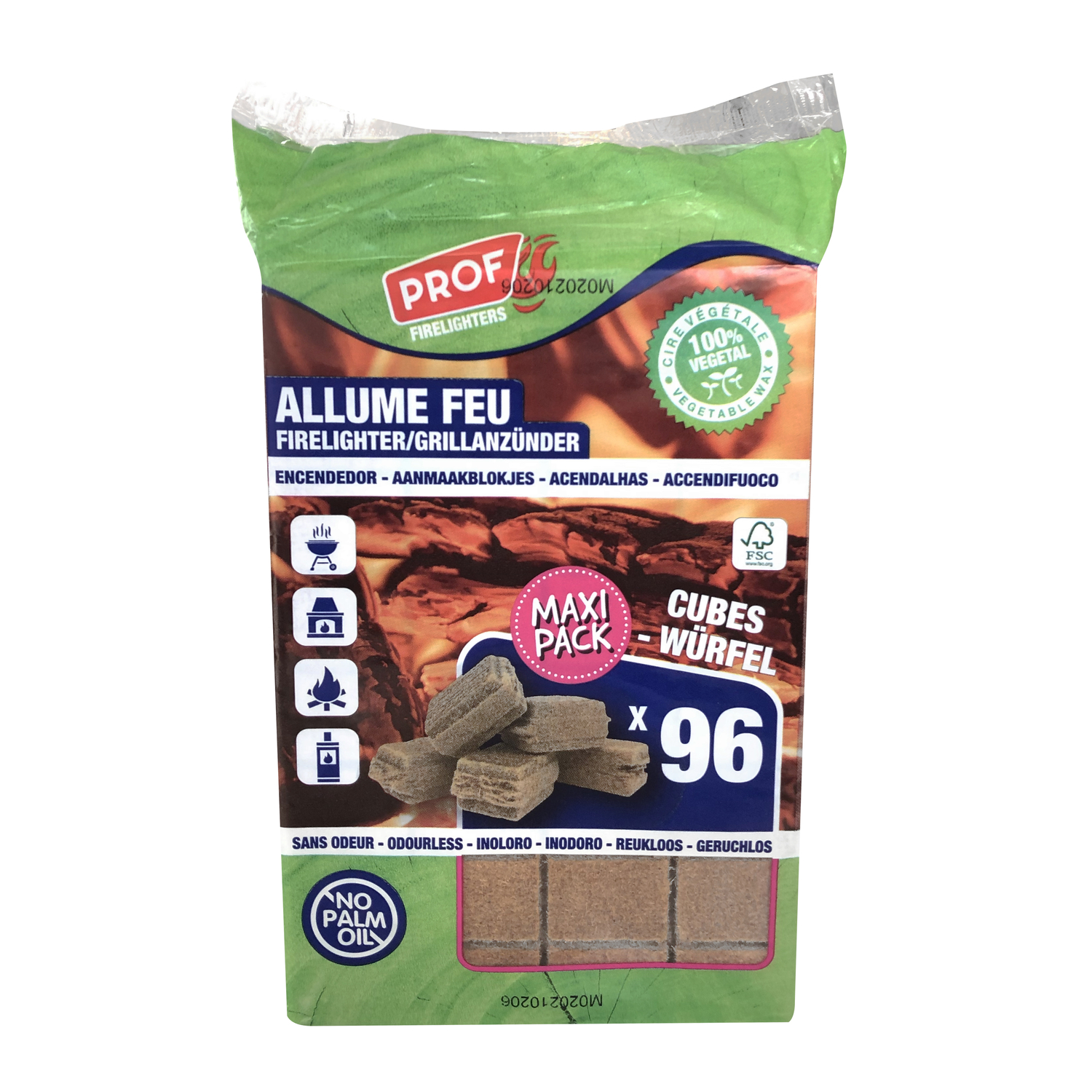 Prof - Grillanzünder 96 Würfel