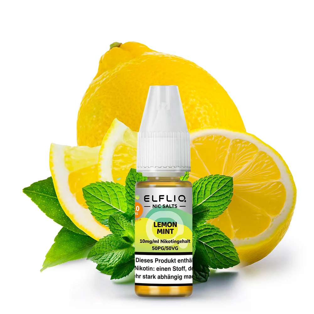 Elfbar Elfliq 10ml - Lemon Mint 10mg