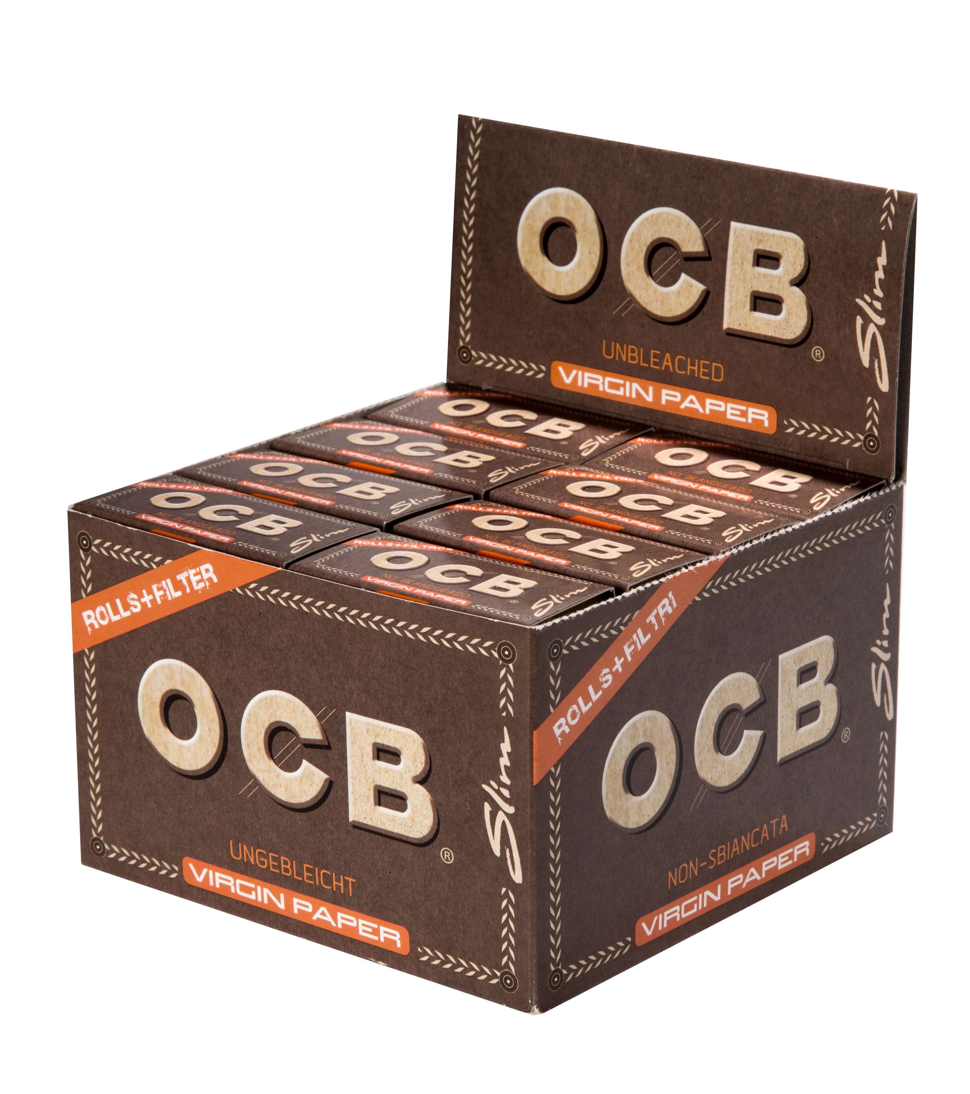 OCB - Rolls + Tips - Brown - 16 Rolls je 4 Meter