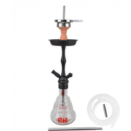 4 Star Shisha 440D Schwarz/Transparent