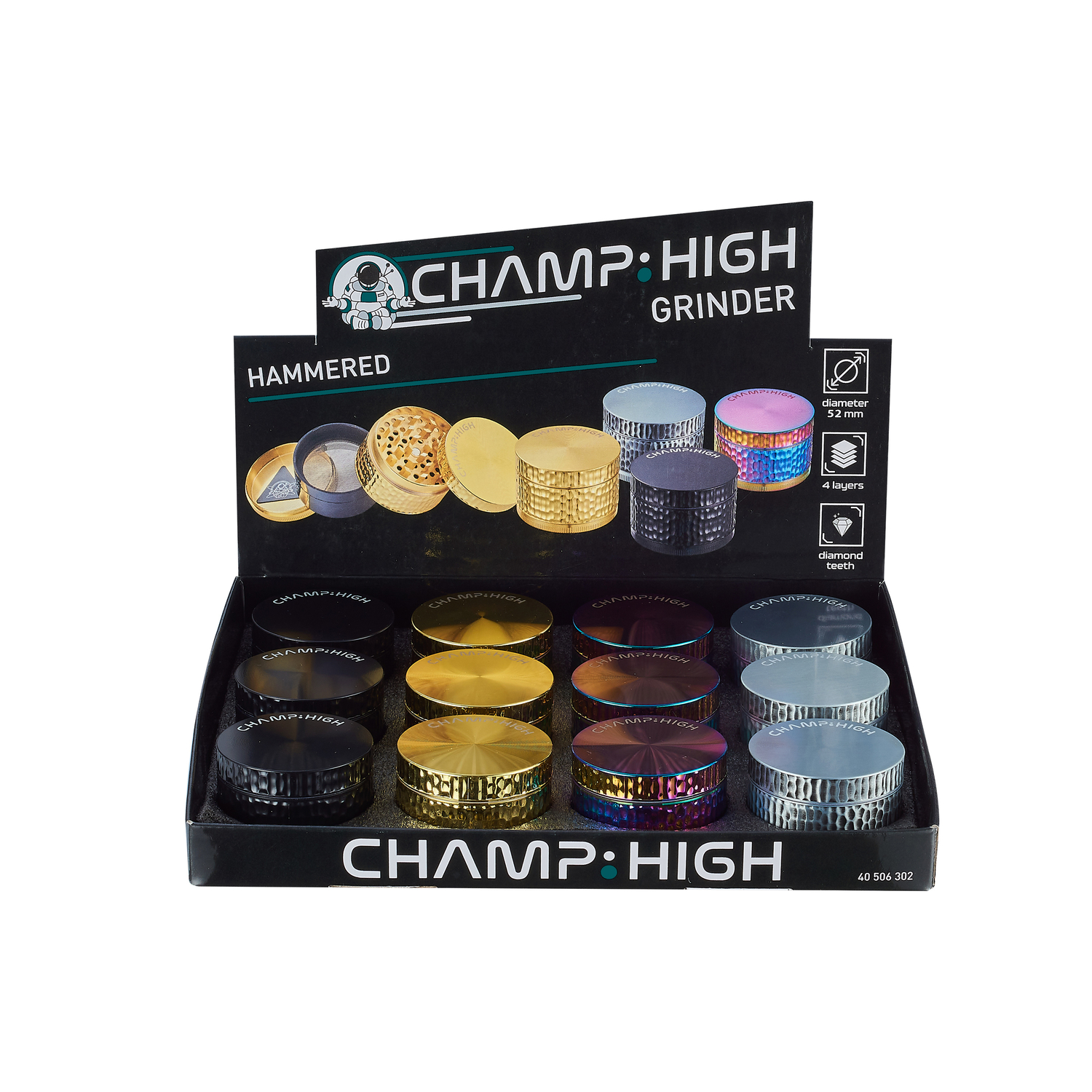 Champ - High Grinder - Hammered 52mm
