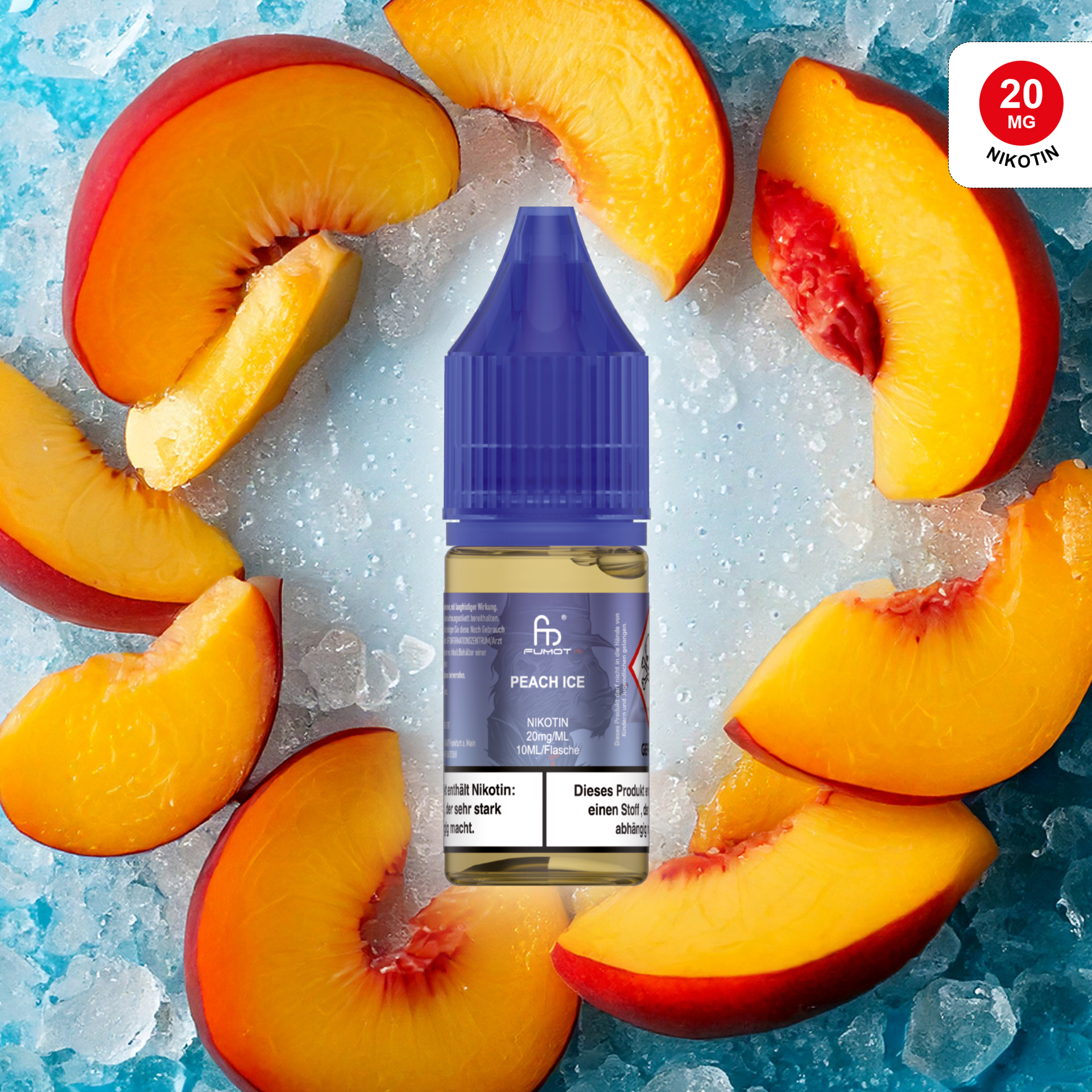 RandM Liquid - 10ml - 20mg/ml - Peach Ice