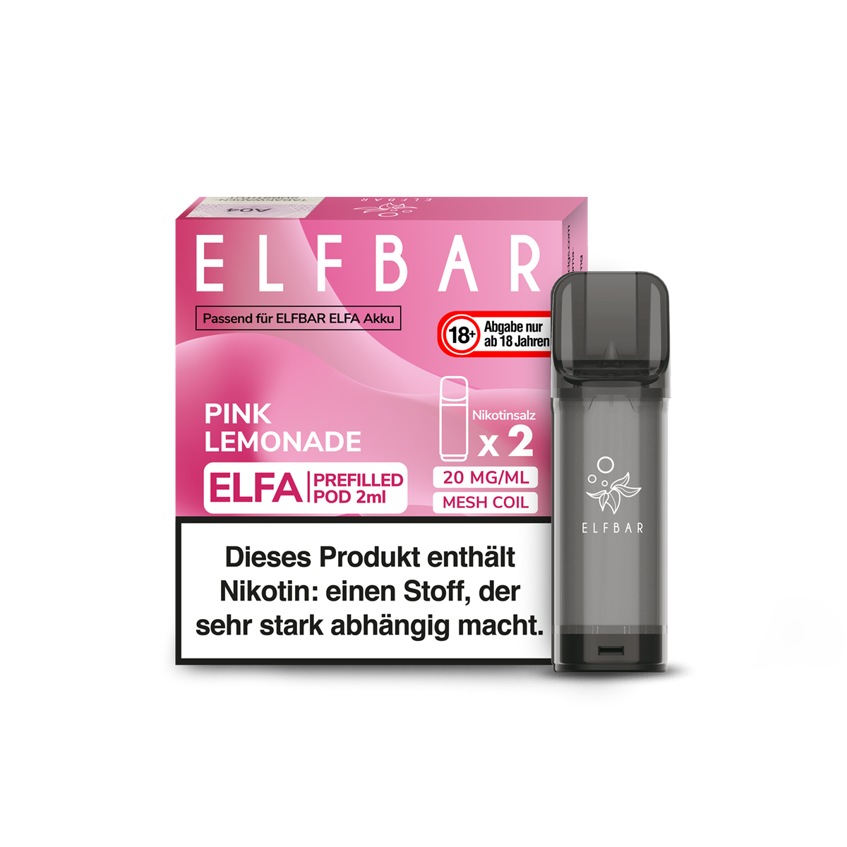 Elfbar - Elfa Prefilled Pod 2x2ml - Pink Lemonade