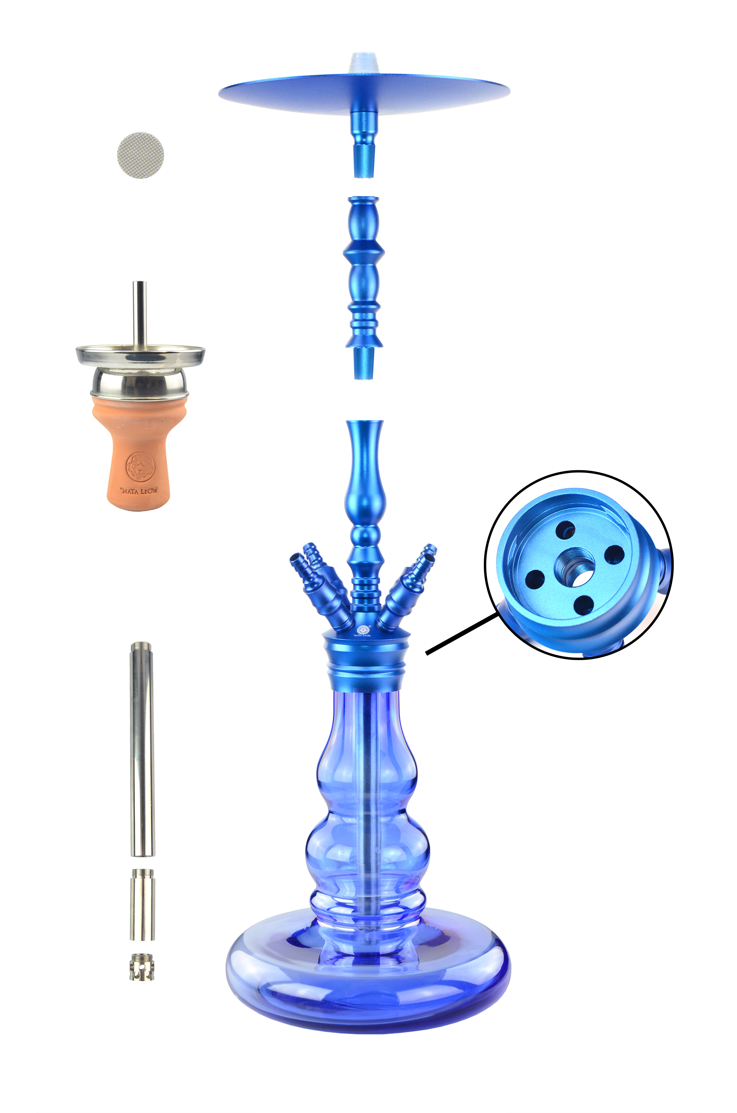 Mata Leon Shisha - MLS852 - Excalibur  Ink - Blau