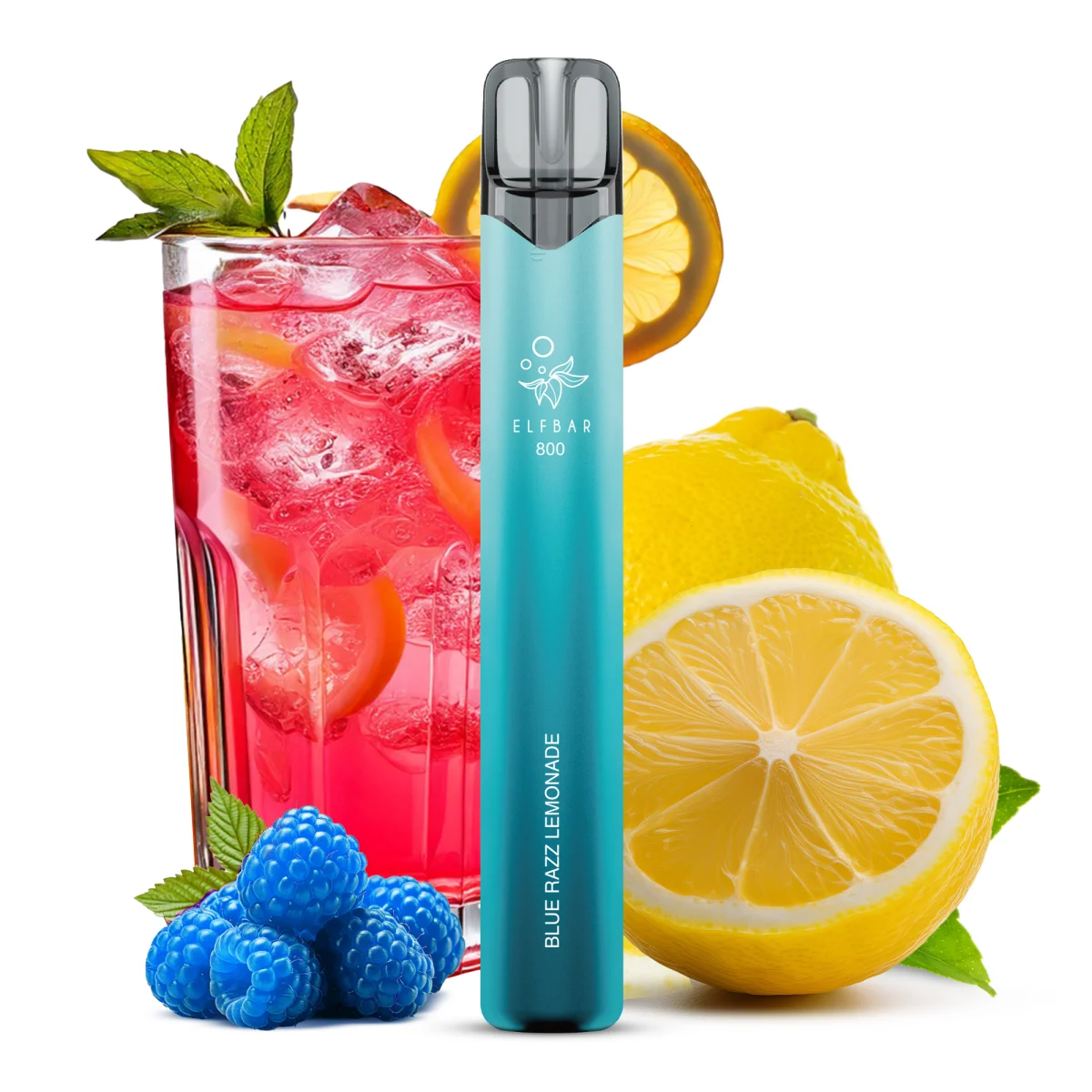 Elfbar E-Shisha - 800 Züge - Nikotinfrei - Blue Razz Lemonade