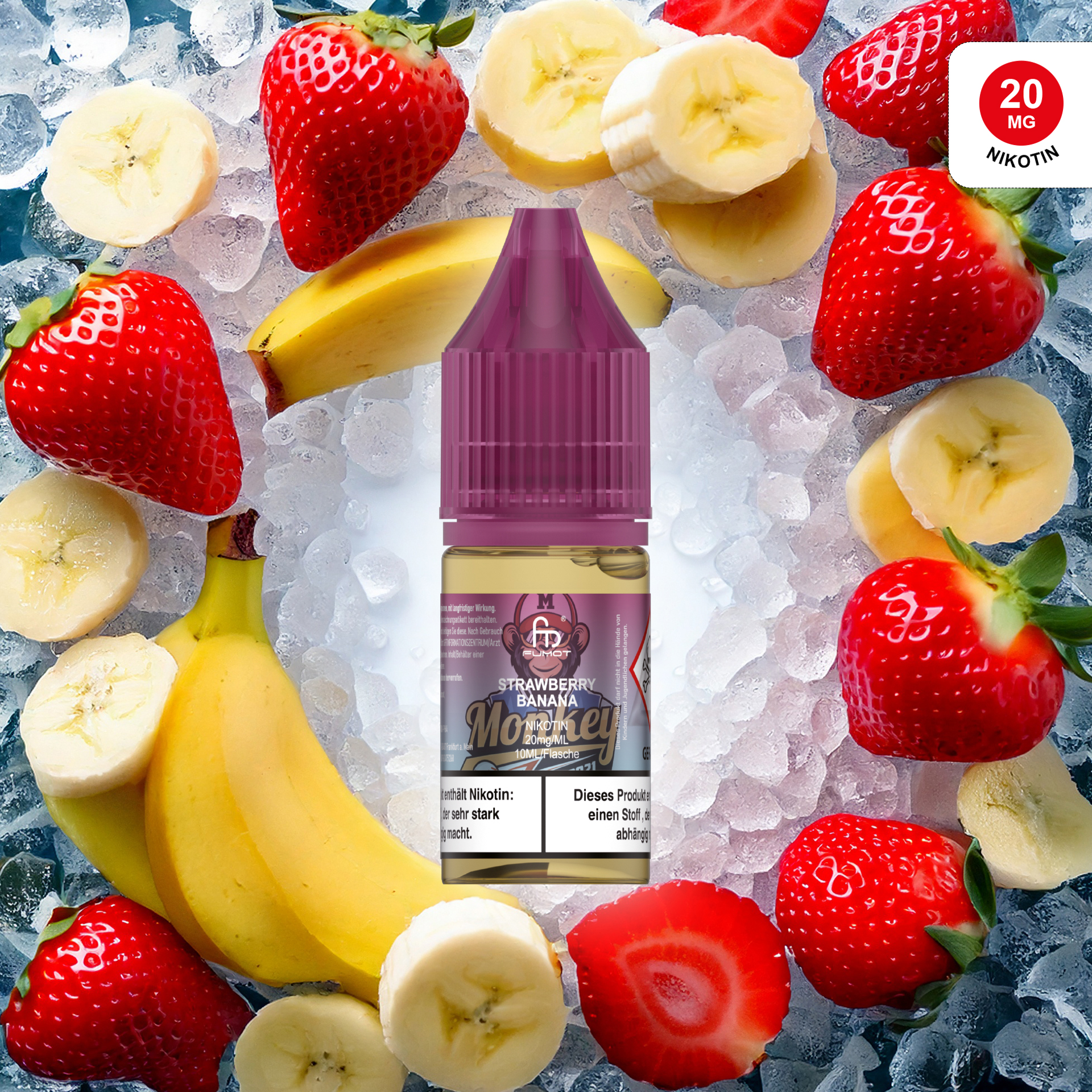 RandM Liquid - 10ml - Strawberry Banana 20mg/ml 