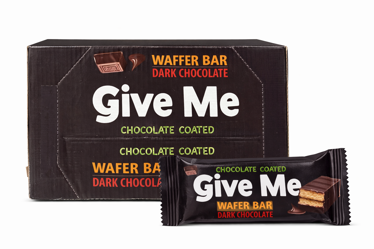 Give Me - Wafer Bitterschokolade 40g