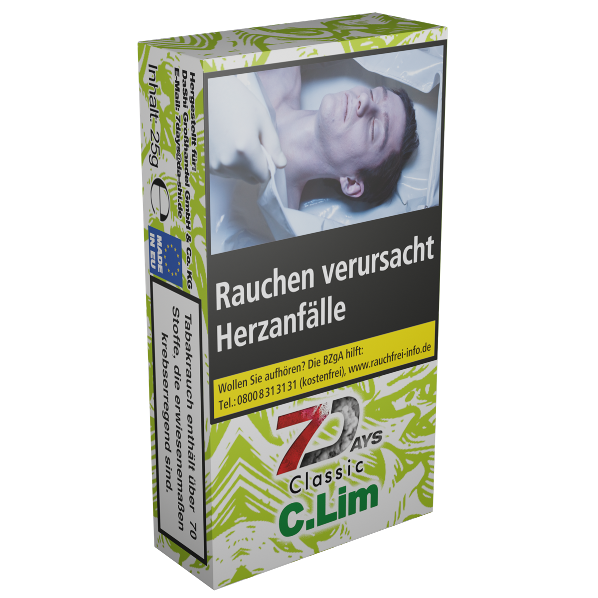 7 Days Tobacco 25g - Cold Lime