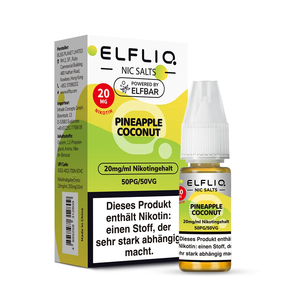 Elfbar Elfliq 10ml - Pineapple Coconut 20mg