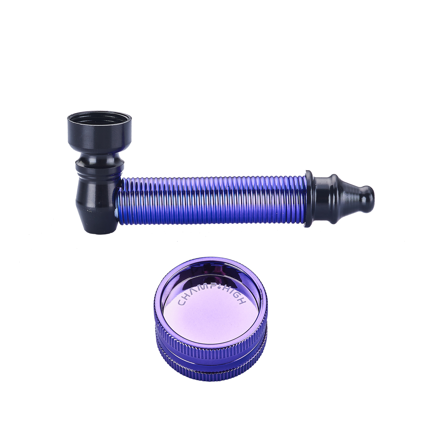 Champ - High Pipe - Mini Colored Pipe and Grinder