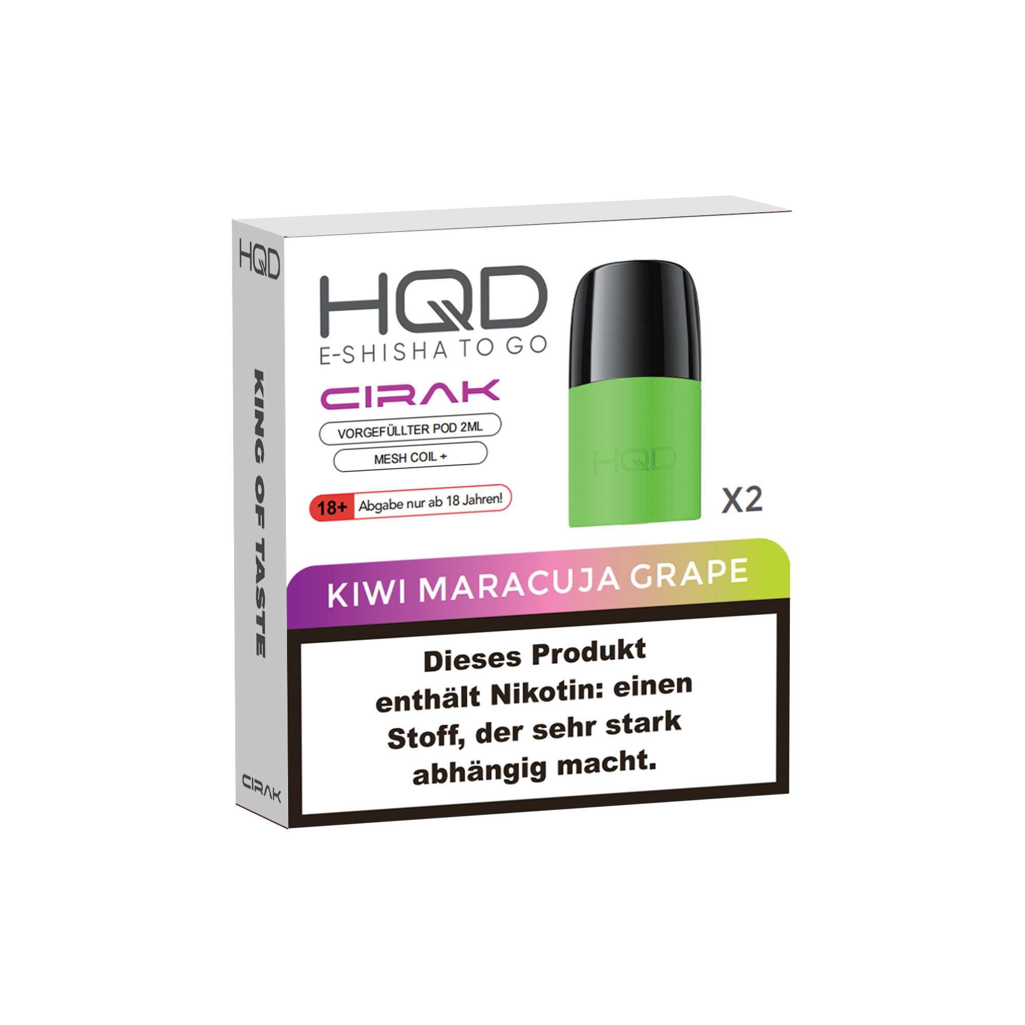 HQD - Cirak Pod - Kiwi Maracuja Grape