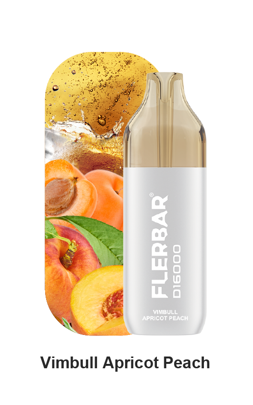 Flerbar - E-Shisha- Bundle - D16000 - Vimbull Apricot Peach