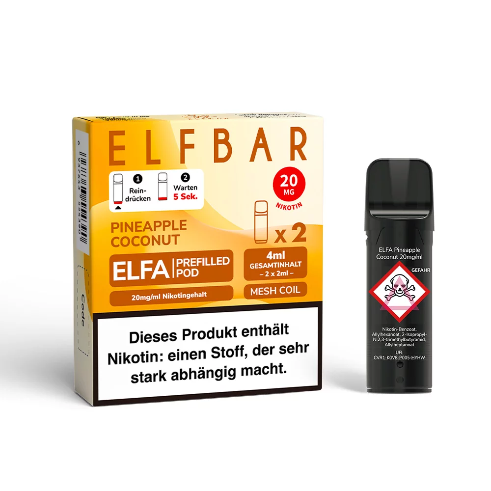 Elfbar - Elfa Prefilled Pod 2x2ml - Pineapple Coconut