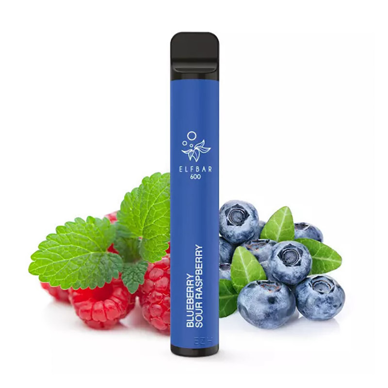 Elfbar E-Shisha - 600 Züge - Ohne Nikotin - Blue Sour Raspberry