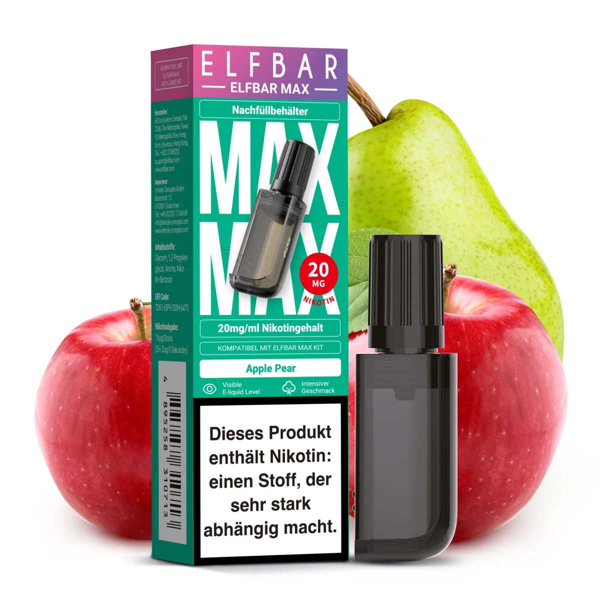 Elfbar Max - 10ml Pod - Apple Pear