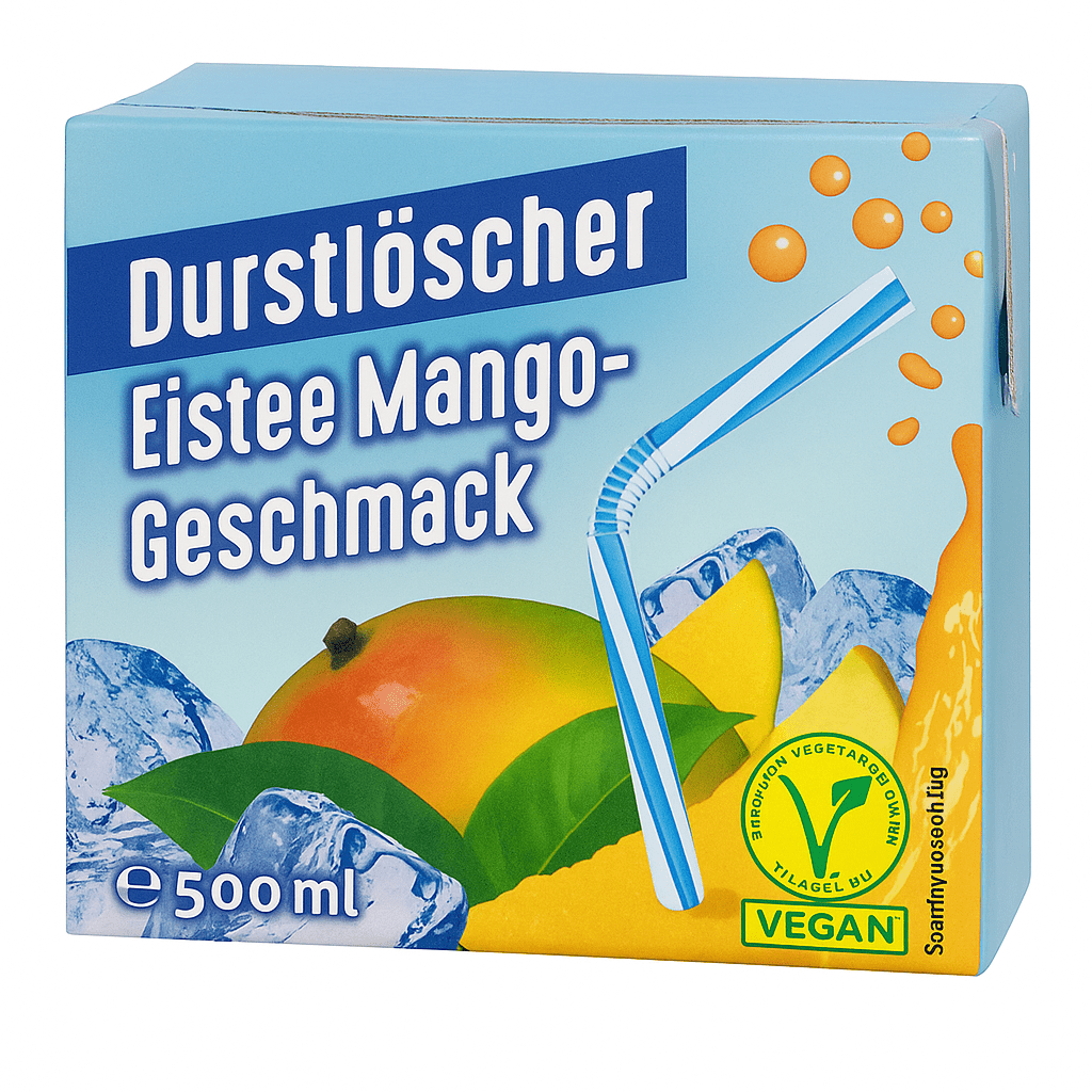 Durstlöcher - 500ml - Eistee Mango-Geschmack