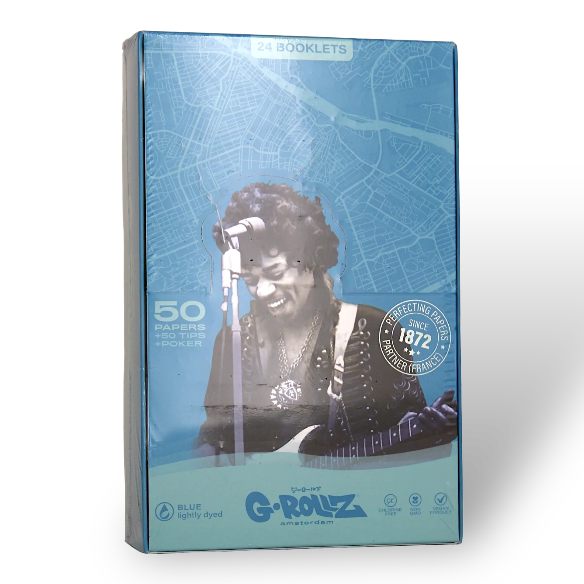 G-Rollz - Blue Spark Unbleached KS Slim Papers + Tips