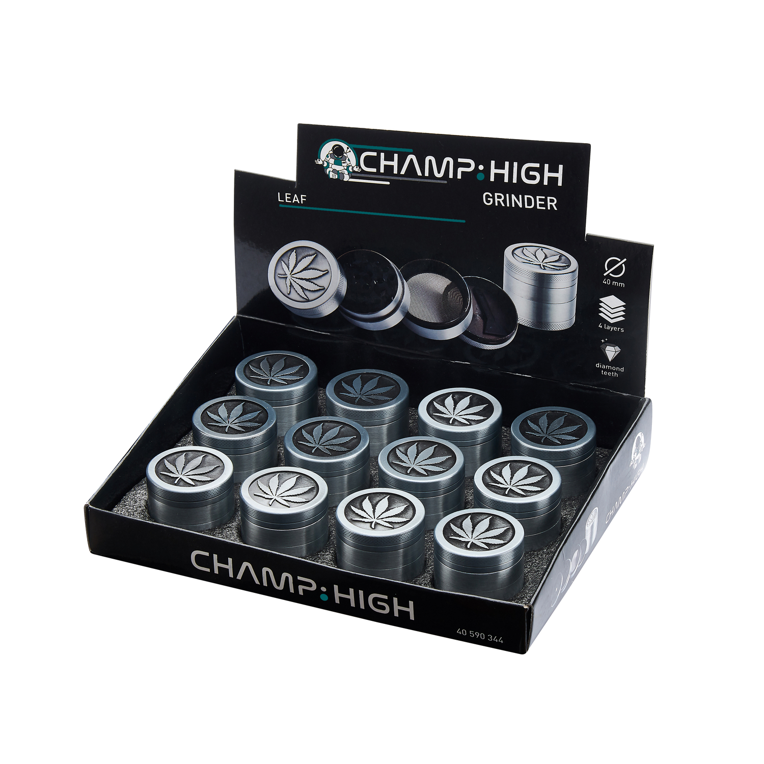 Champ - High Grinder - Leaf 4-Layer