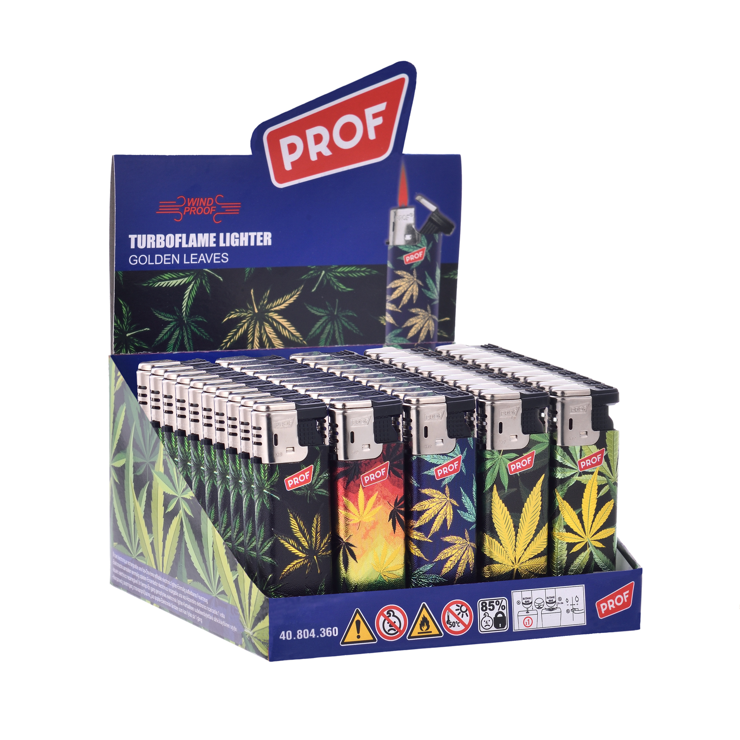 Prof - Feuerzeuge -Golden Leaves - Turbo 50er