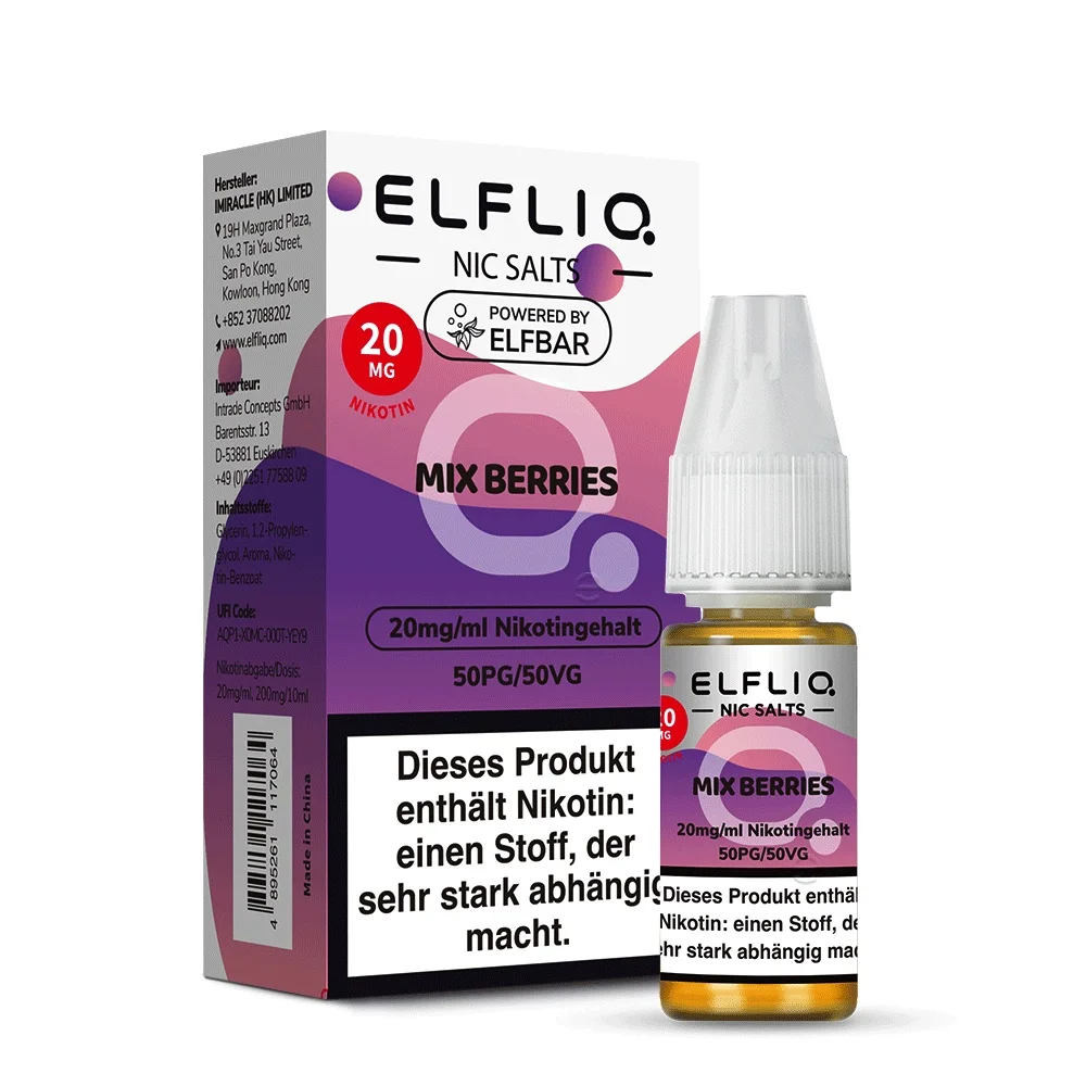 Elfbar Elfliq 10ml - Mixed Berries 20mg