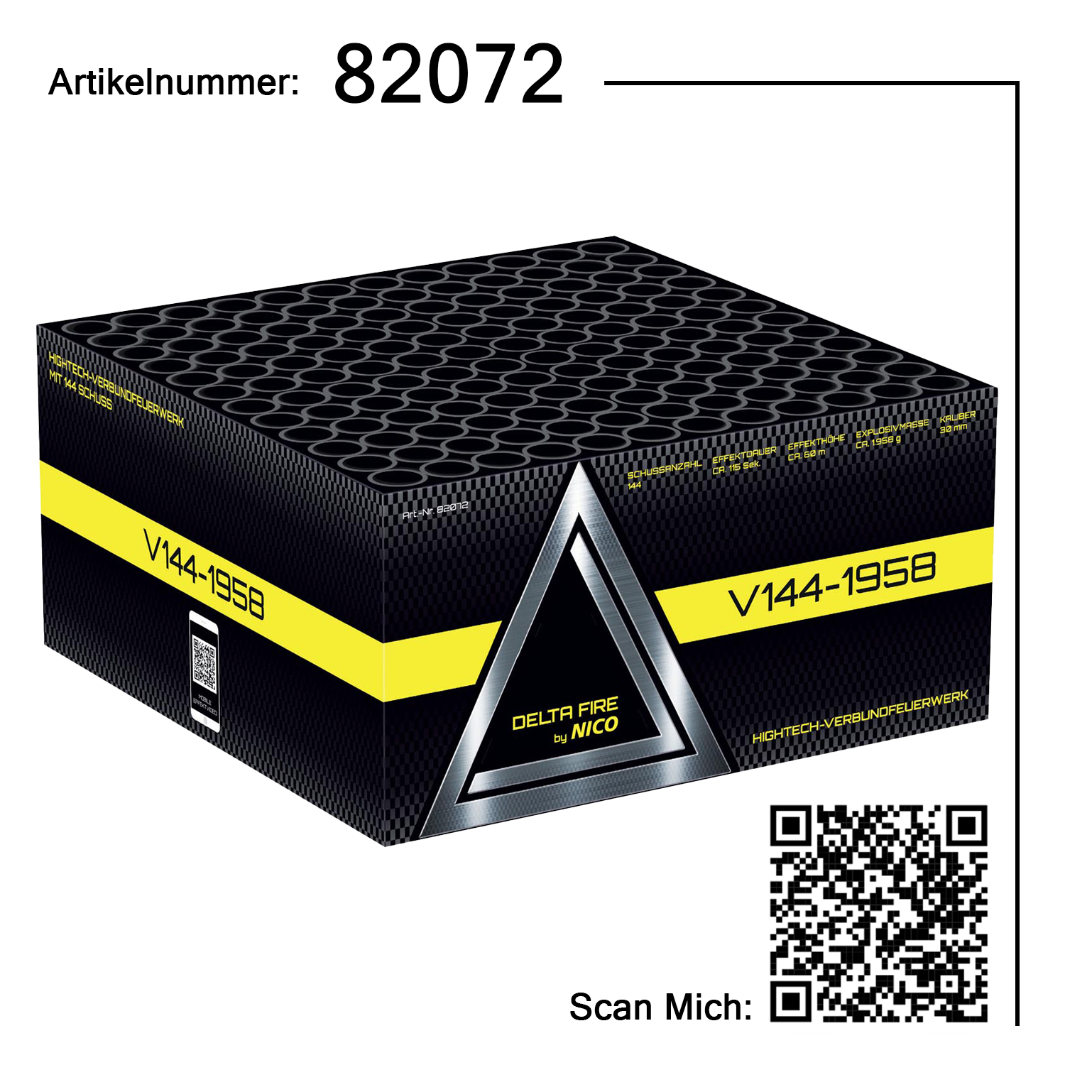 Delta Fire V144-1958, 144 Schuss